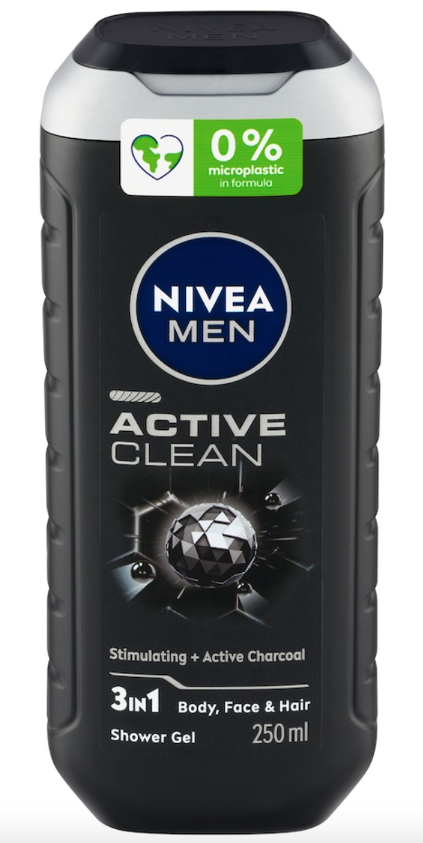 NIVEA Men Active Clean 3v1 Sprchový gél 250 ml