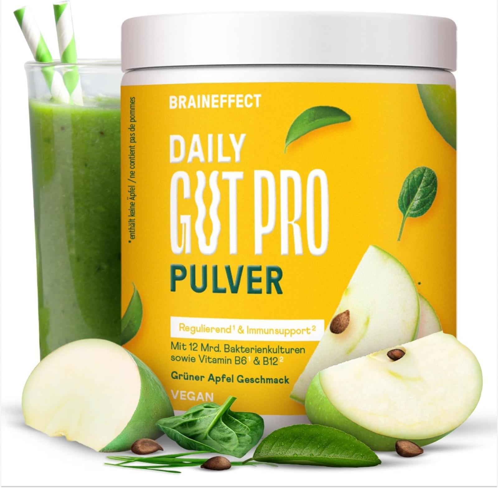BRAINEFFECT - DAILY GUT PRO Jablko, 120 g
