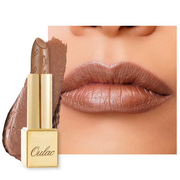 Oulac - Metallic Shine Lipstick - SAHARA GOLD 10