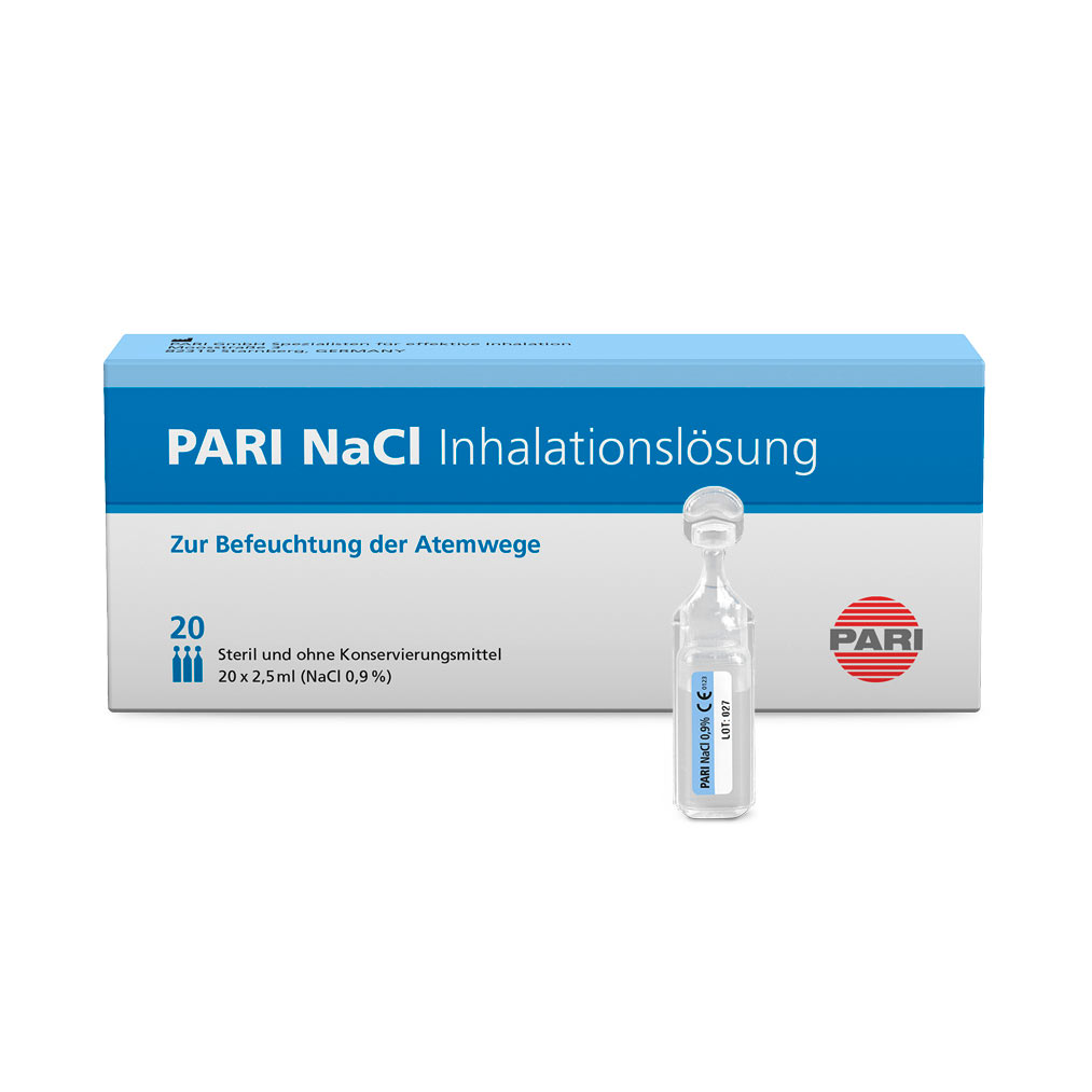PARI NaCl - Inhalačný roztok - 60x 2,5ml