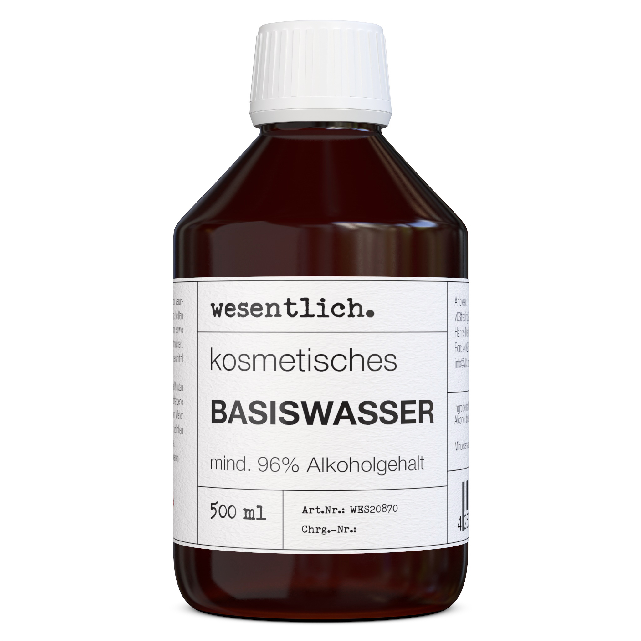 Wesentlich - Kosmetisches Basiswasser, 500 ml