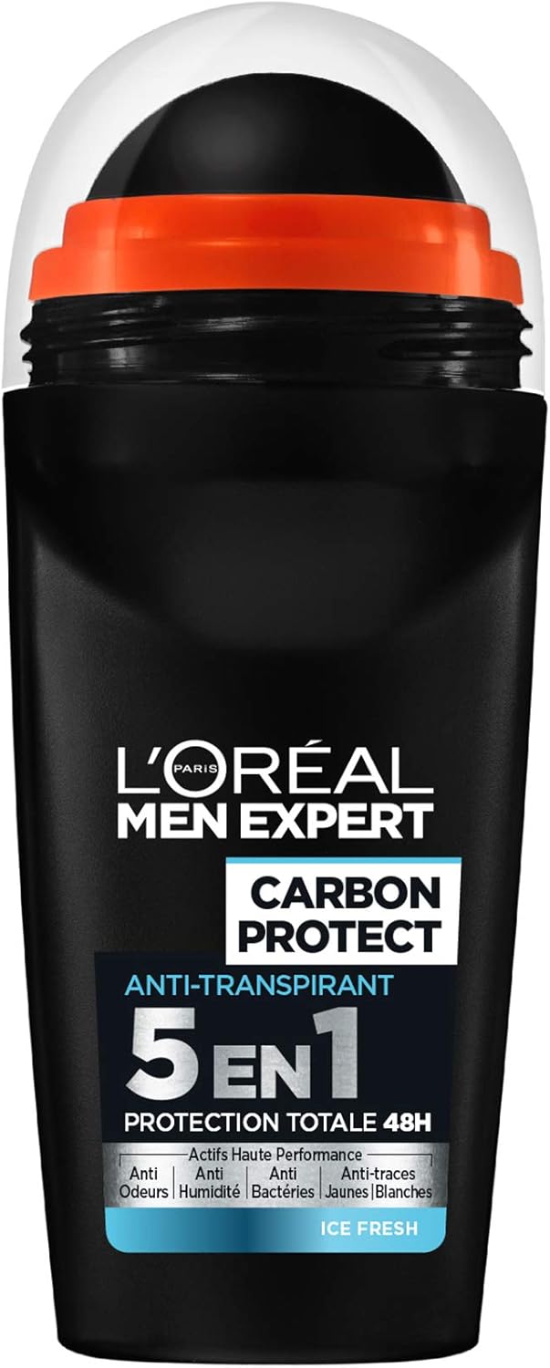 L'Oréal Roll-On proti poteniu Carbon Protect 5v1, 50 ml