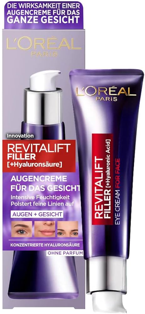 L'Oréal Očný krém pre pleť Revitalift Filler, 30 ml