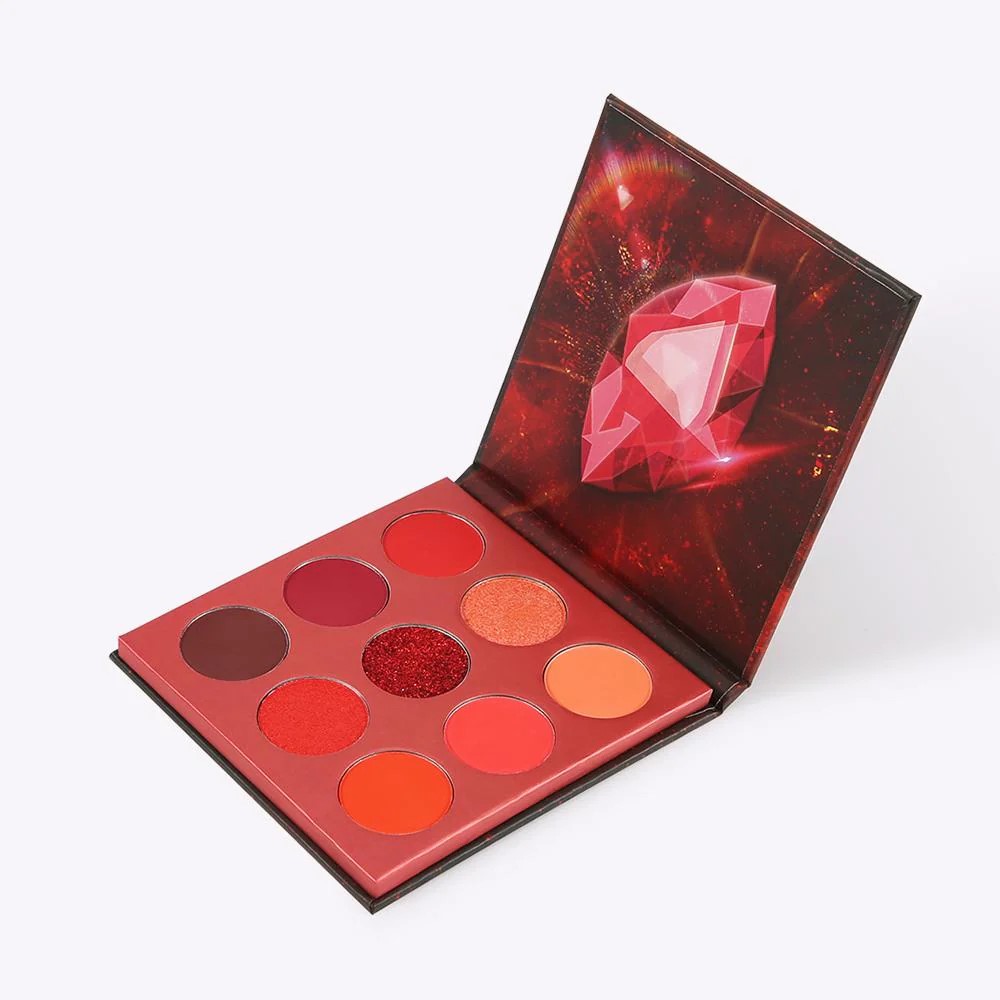 Docolor 9 farieb Paleta tieňov - červená séria