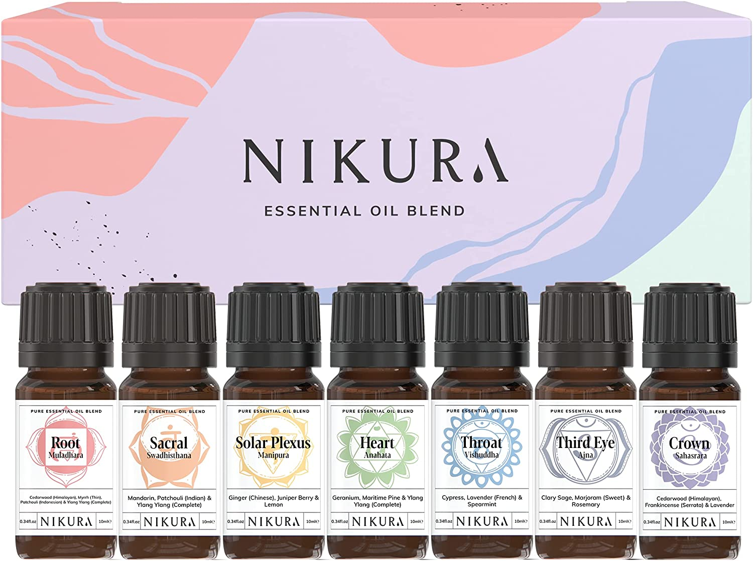 Nikura - Esenciálny olej Darčeková sada - 7 x 10 ml