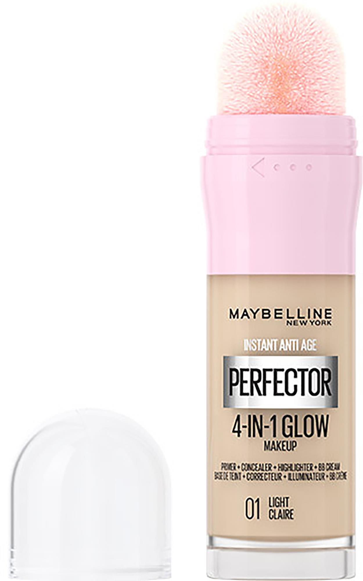 Maybelline PERFECTOR 4in1 glow makeup, 20ml, odtieň 01 light claire