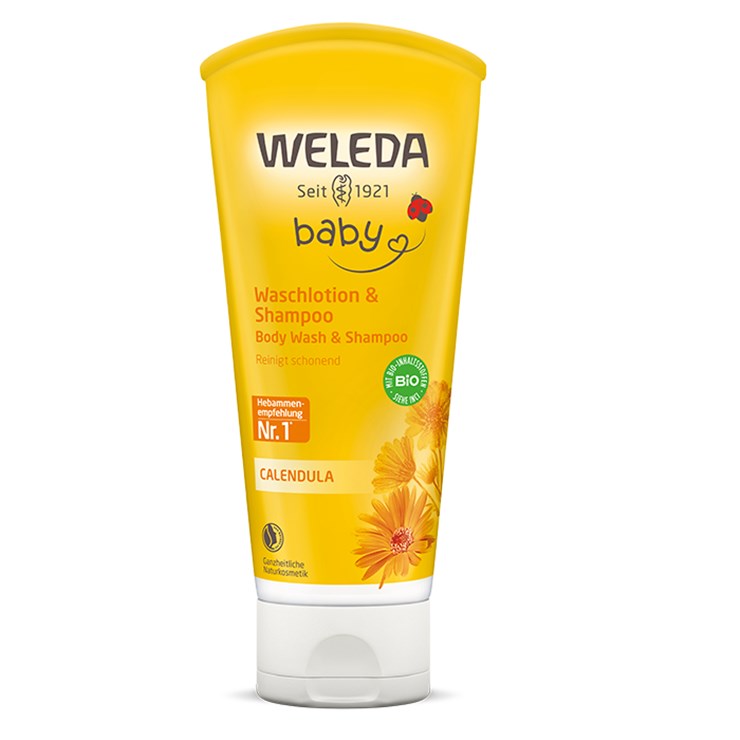 WELEDA detská pena na kúpanie a šampón, 200ml