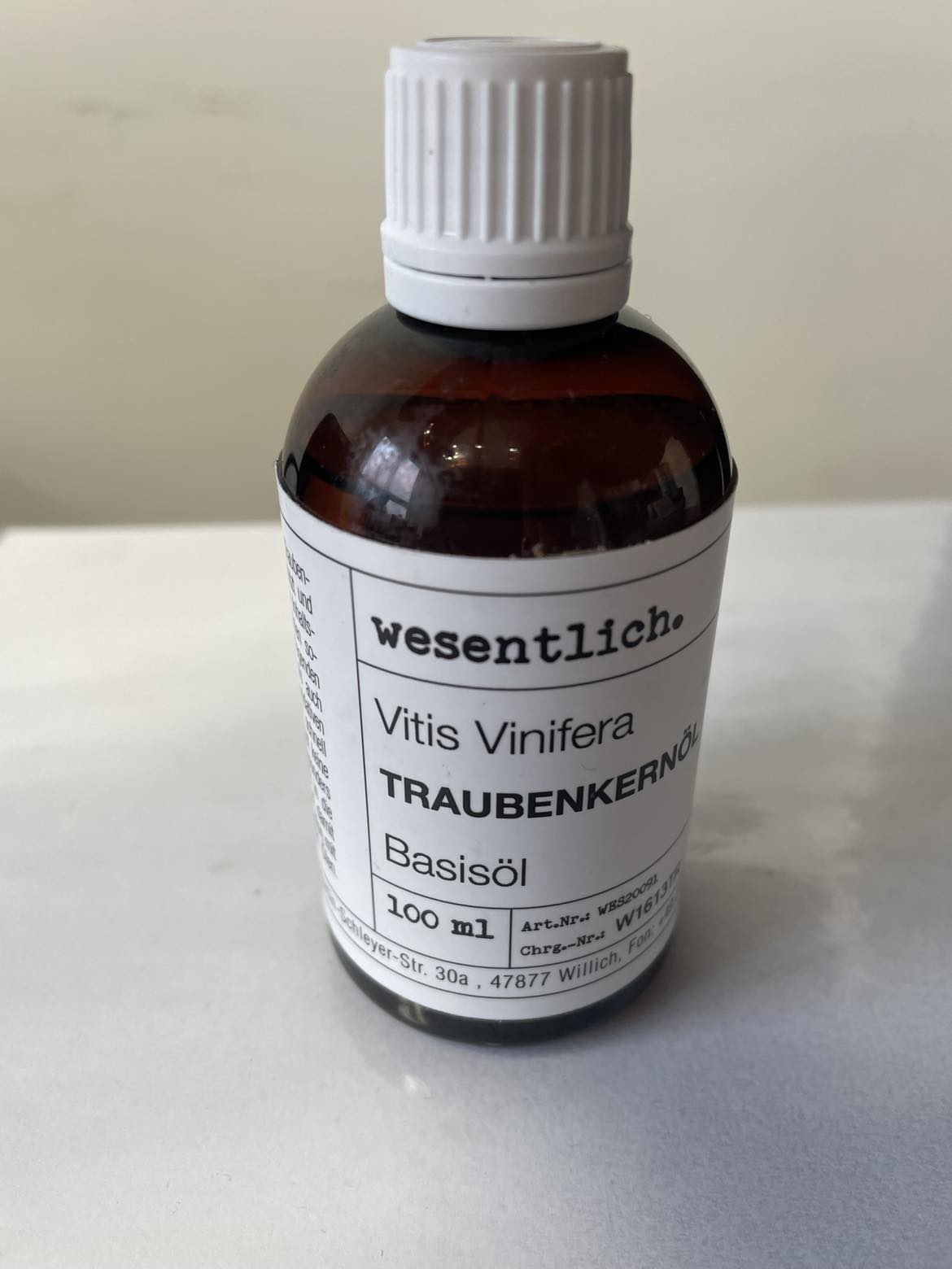 Wesentlich Olej z hroznových jadierok, 100ml