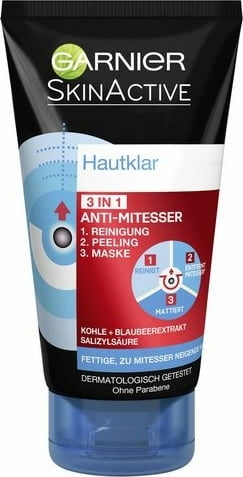 Garnier SkinActive čistiaci prípravok 3-in-1 proti čiernym bodkám, 150 ml