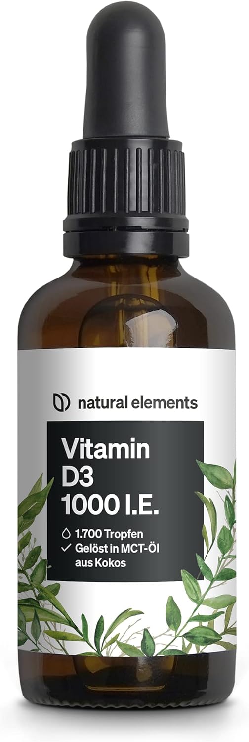 Natural Elements Vitamín D3 1000 I.E., 50 ml Exp.: 2026+