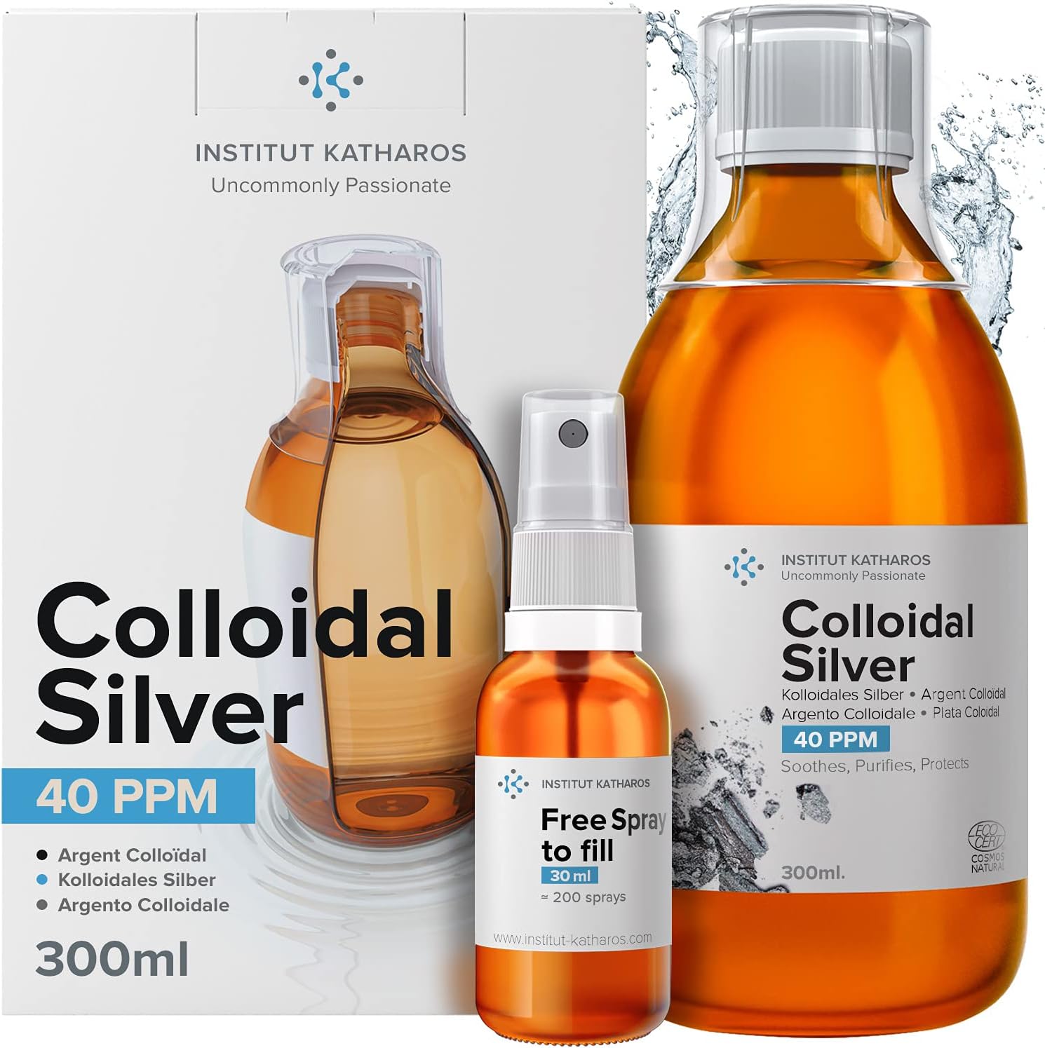 Institut Katharos Koloidné striebro, 300 ml