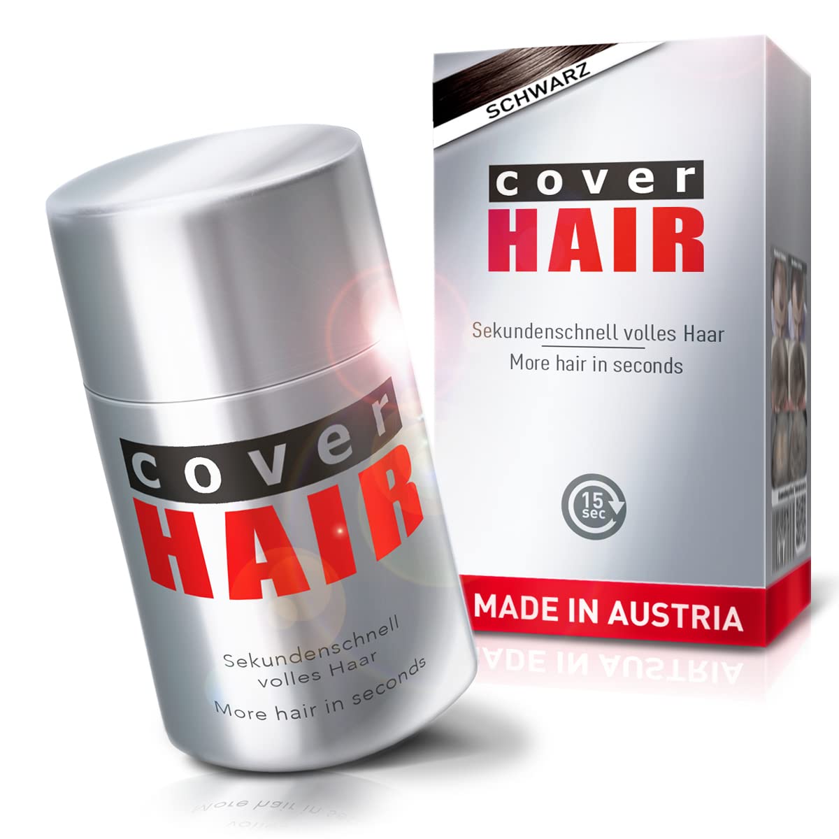 COVER HAIR zahusťovanie vlasov - čierna 14g