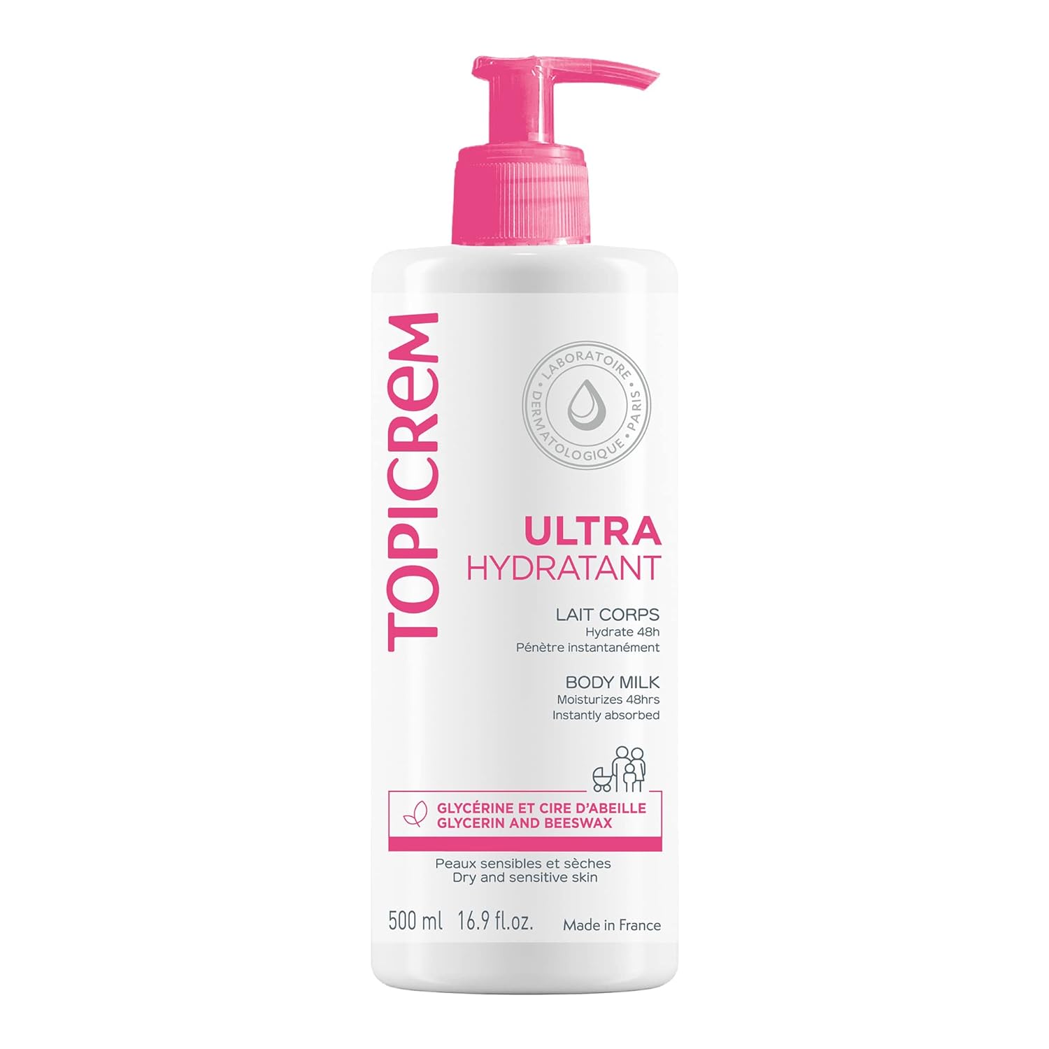 Topicrem Hydratačné telové mlieko 500ml