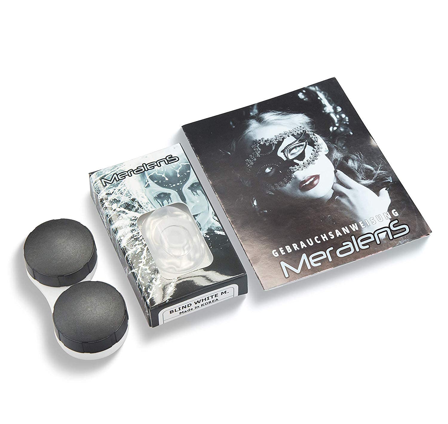 Meralens - sada šošoviek - Blind White Mentalist 0.00