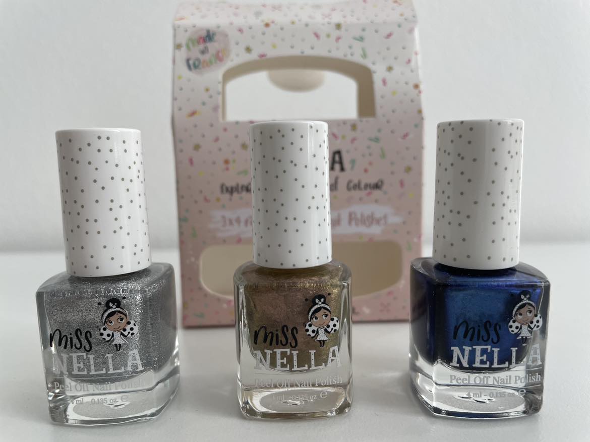 Miss Nella pre deti balíček lakov na nechty, 3 x 4 ml