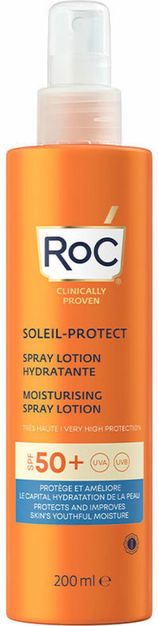 RoC hydratačný spray na opaľovanie SPF50+ 200 ml