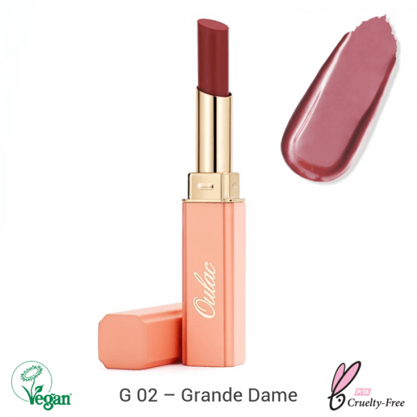 Oulac Moisture Shine Lipstick 02 Grande Dame