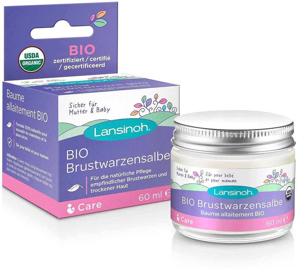 Lansinoh Organická masť na bradavky 60 ml