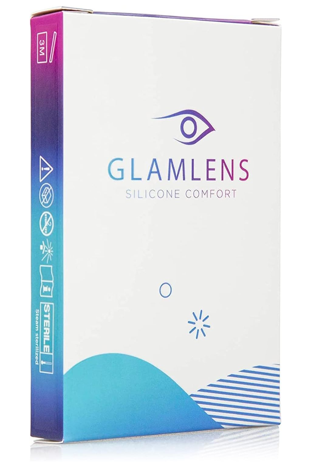 Glamlens - Silikónové komfortné kontaktné šošovky - Jasmine Gray -2.50