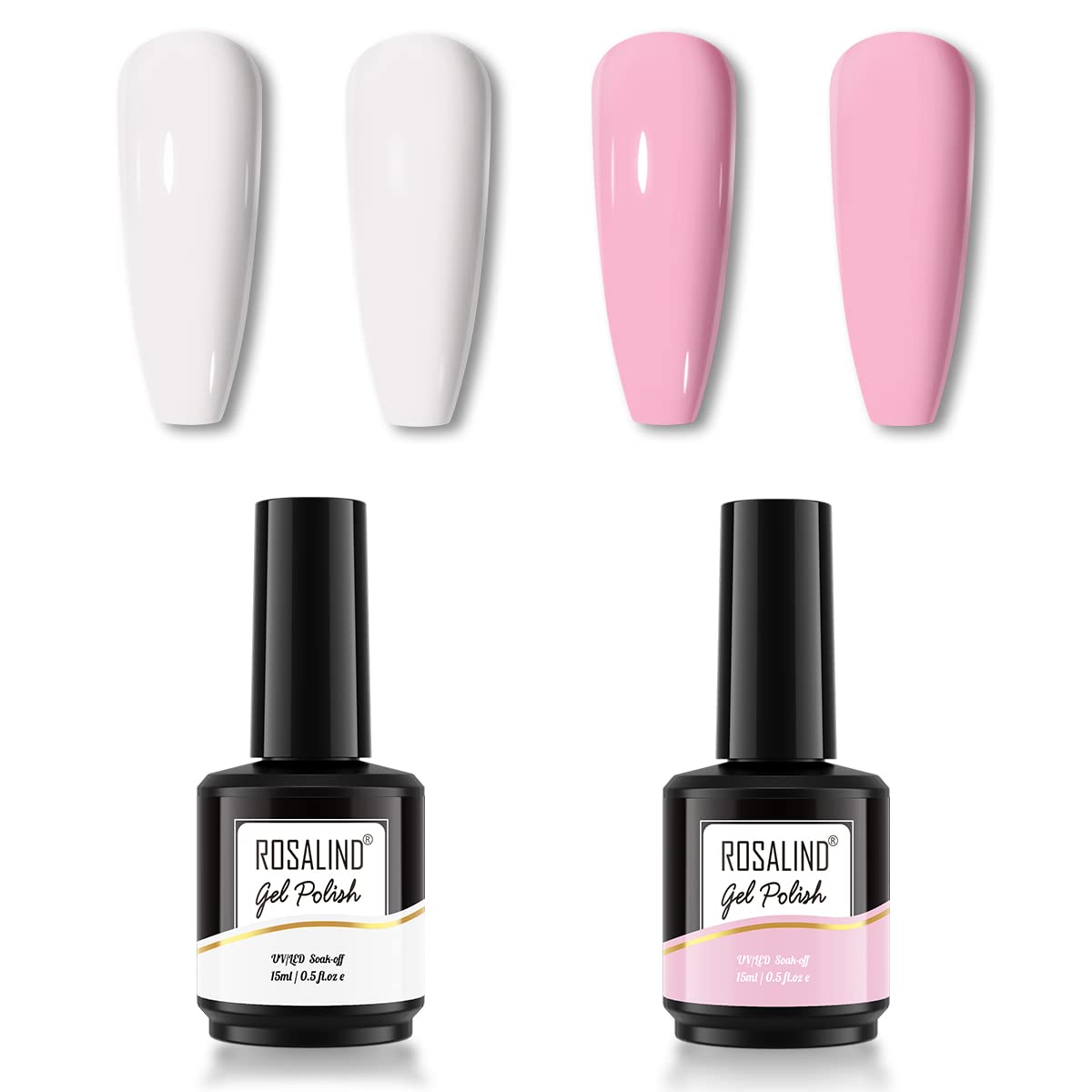 ROSALIND Gel Lak Na Nechty 2x15ml