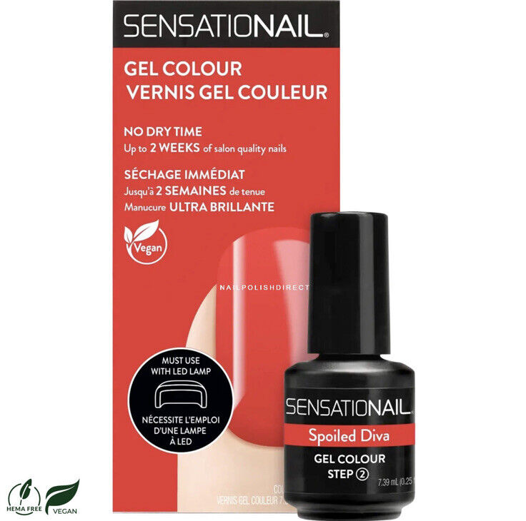 SENSATIONAL Gélový farebný lak na nechty - Scarlet Red 7,39ml