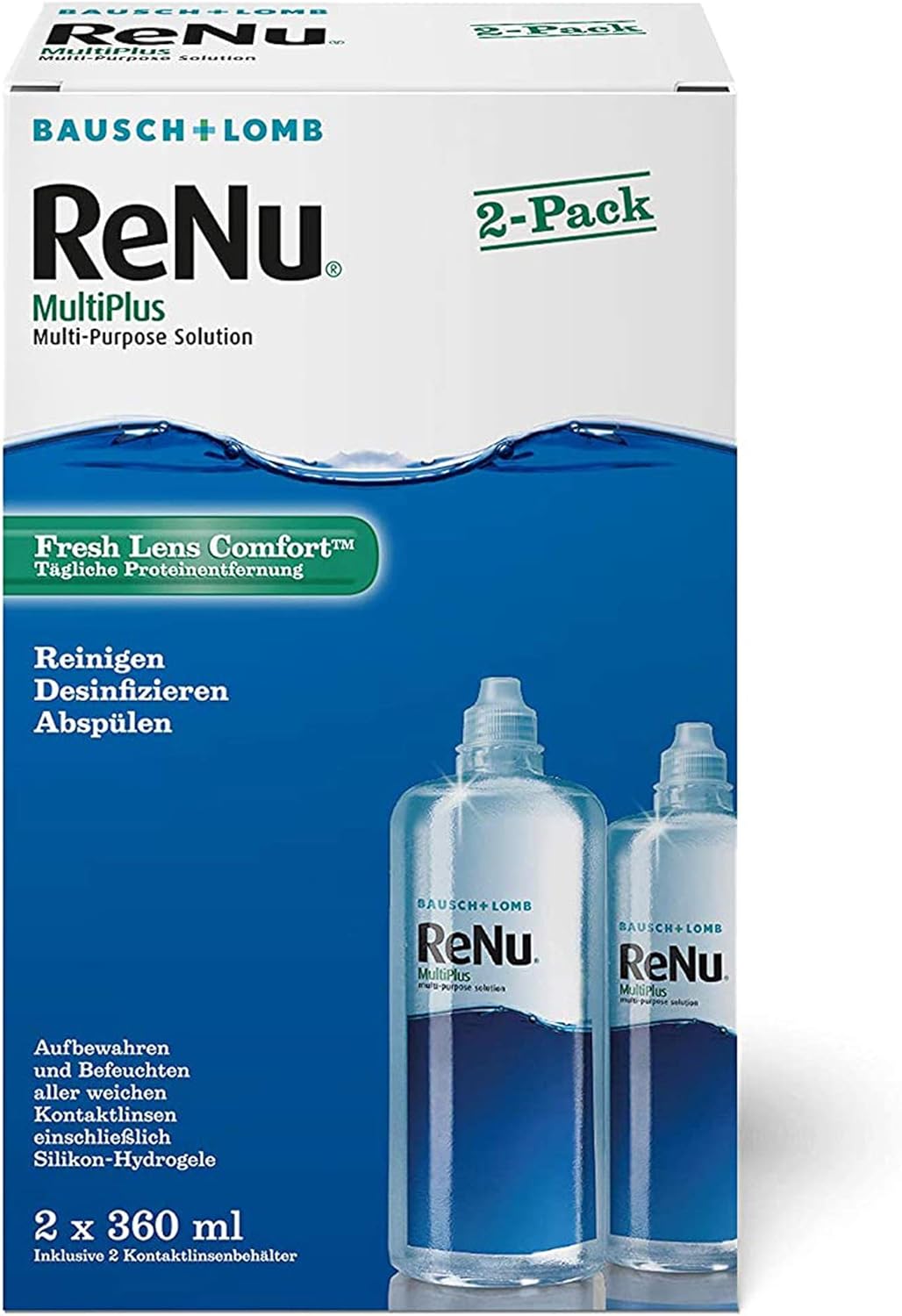 Bausch & Lomb Roztok ReNu Multiplus 2x360 ml