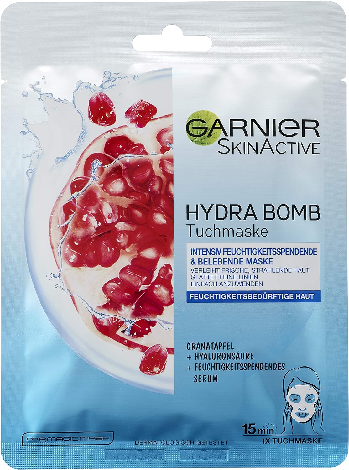 Garnier pleťová maska Hydra Bomb granátové jablko, 28 g