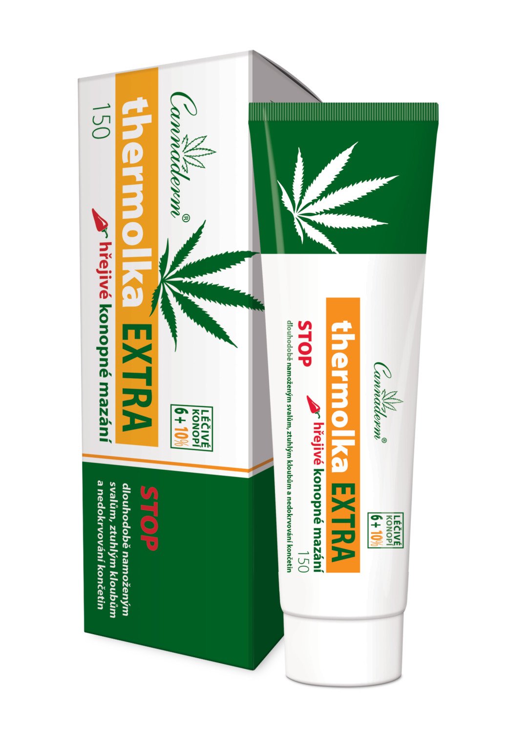 Cannaderm Thermolka EXTRA – hrejivé konopné mazanie 150 ml