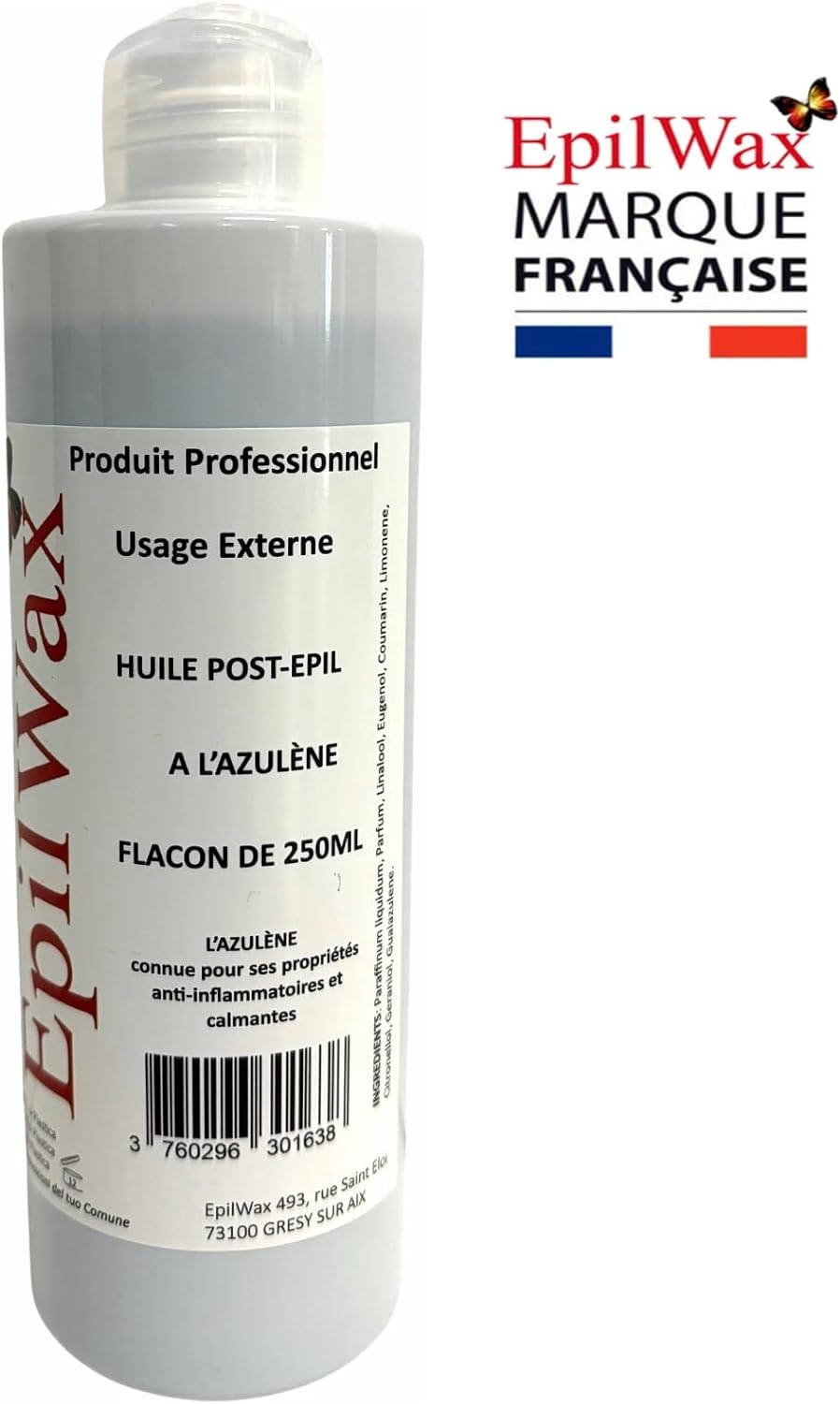 EpilWax olej po odstránení chĺpkov na ľahké odstránenie zvyškov vosku,250ml