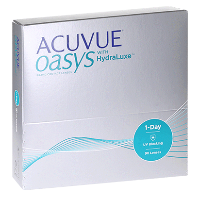 1-DAY Acuvue oasys with HydraLuxe - 90šošoviek, +3.75