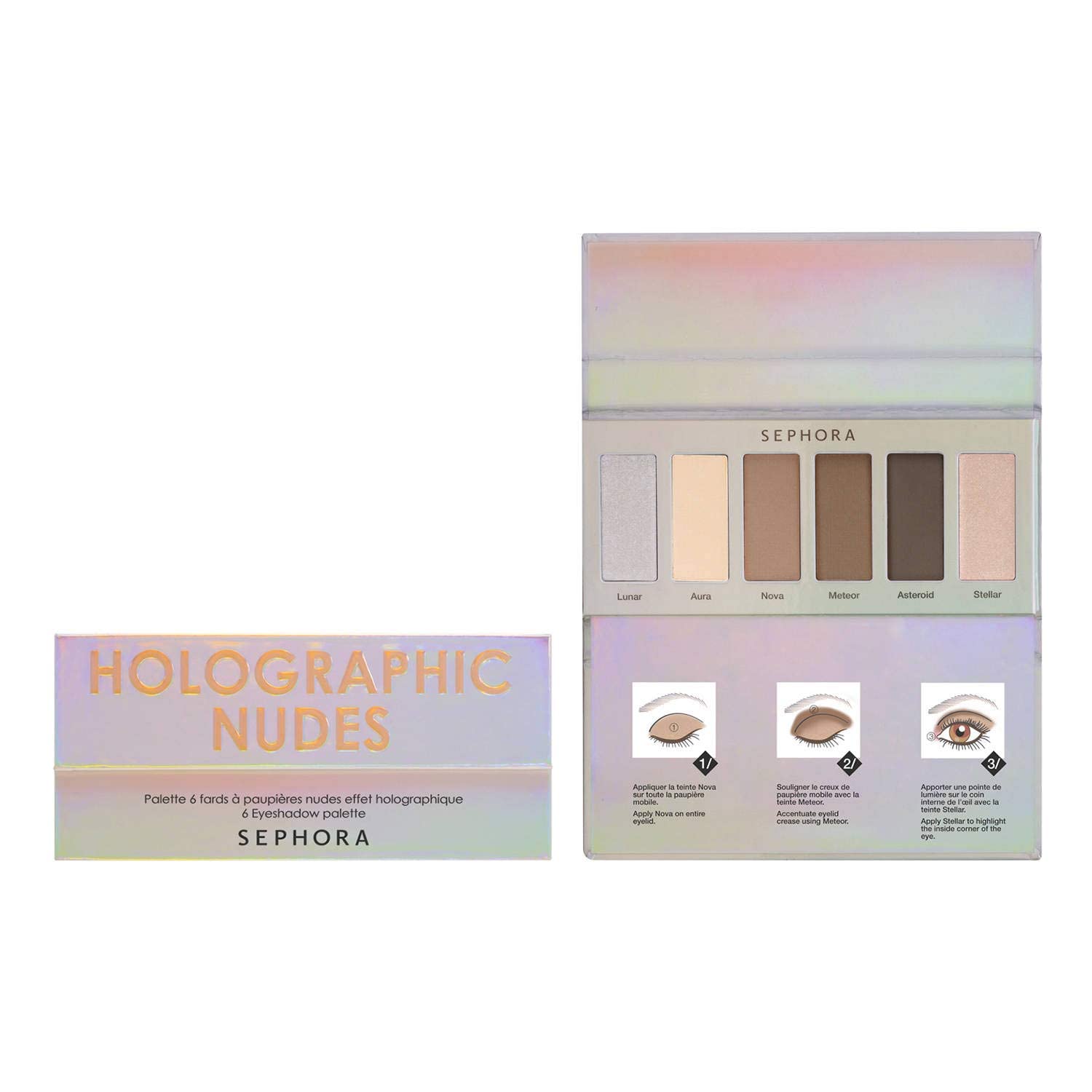 Sephora Paleta očných tieňov Holographic Nudes