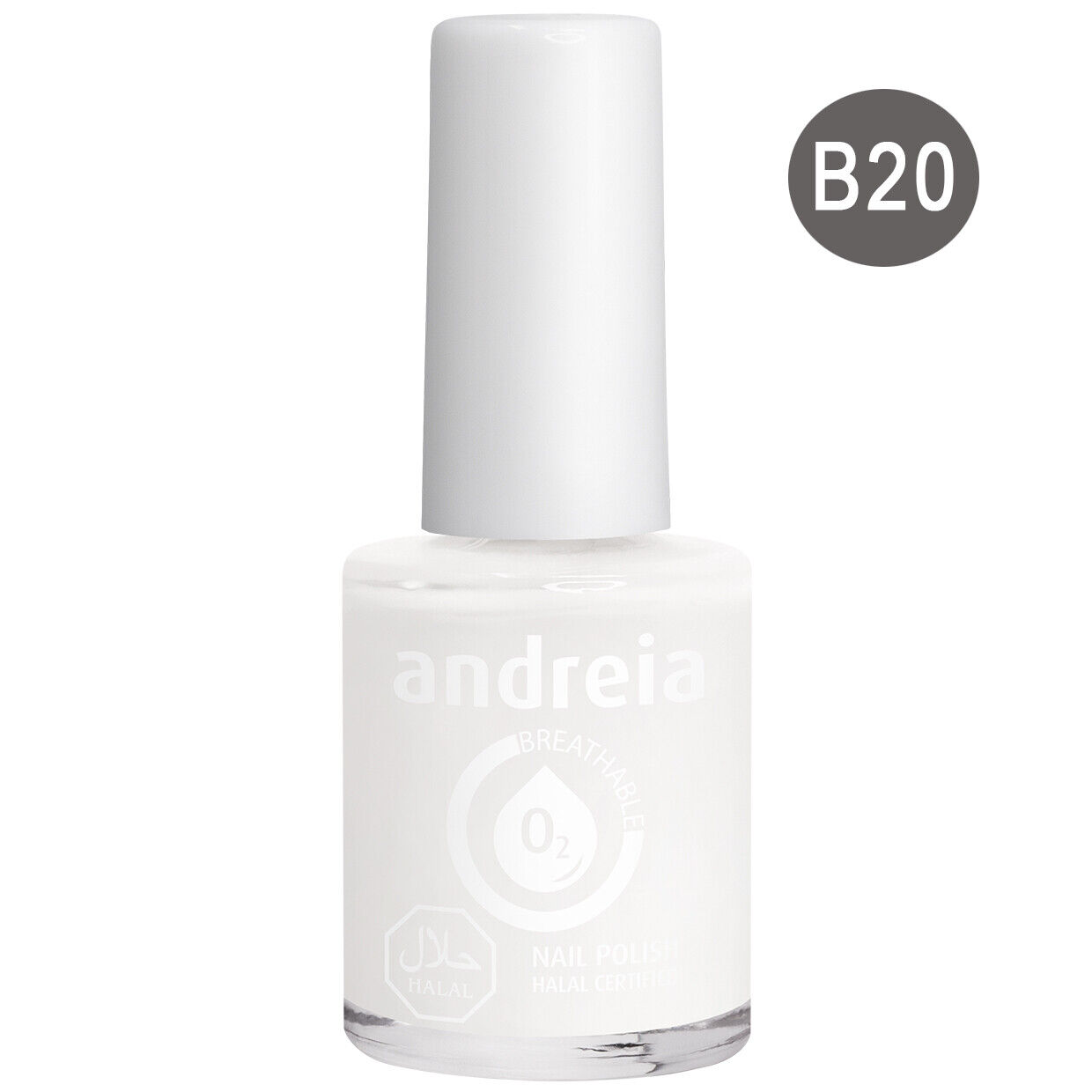 Andreia Halal priedušný lak na nechty, Breathable B20, 10,5ml