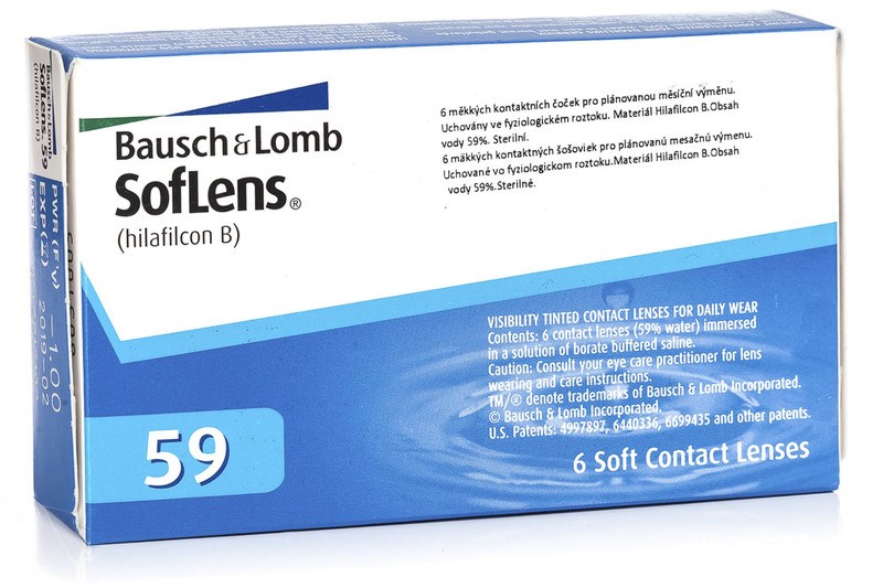 Bausch & Lomb Bausch Lomb Softlens 6 šošoviek -2.25