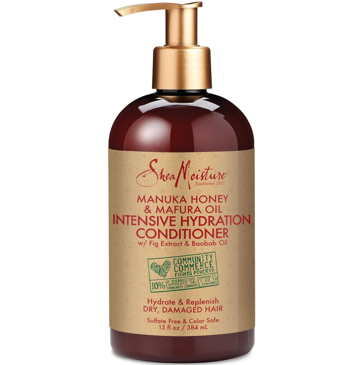 Shea Moisture kondicionér intenzívna hydratácia pre suché, poškodené vlasy, manuka med a mafura olej 384ml