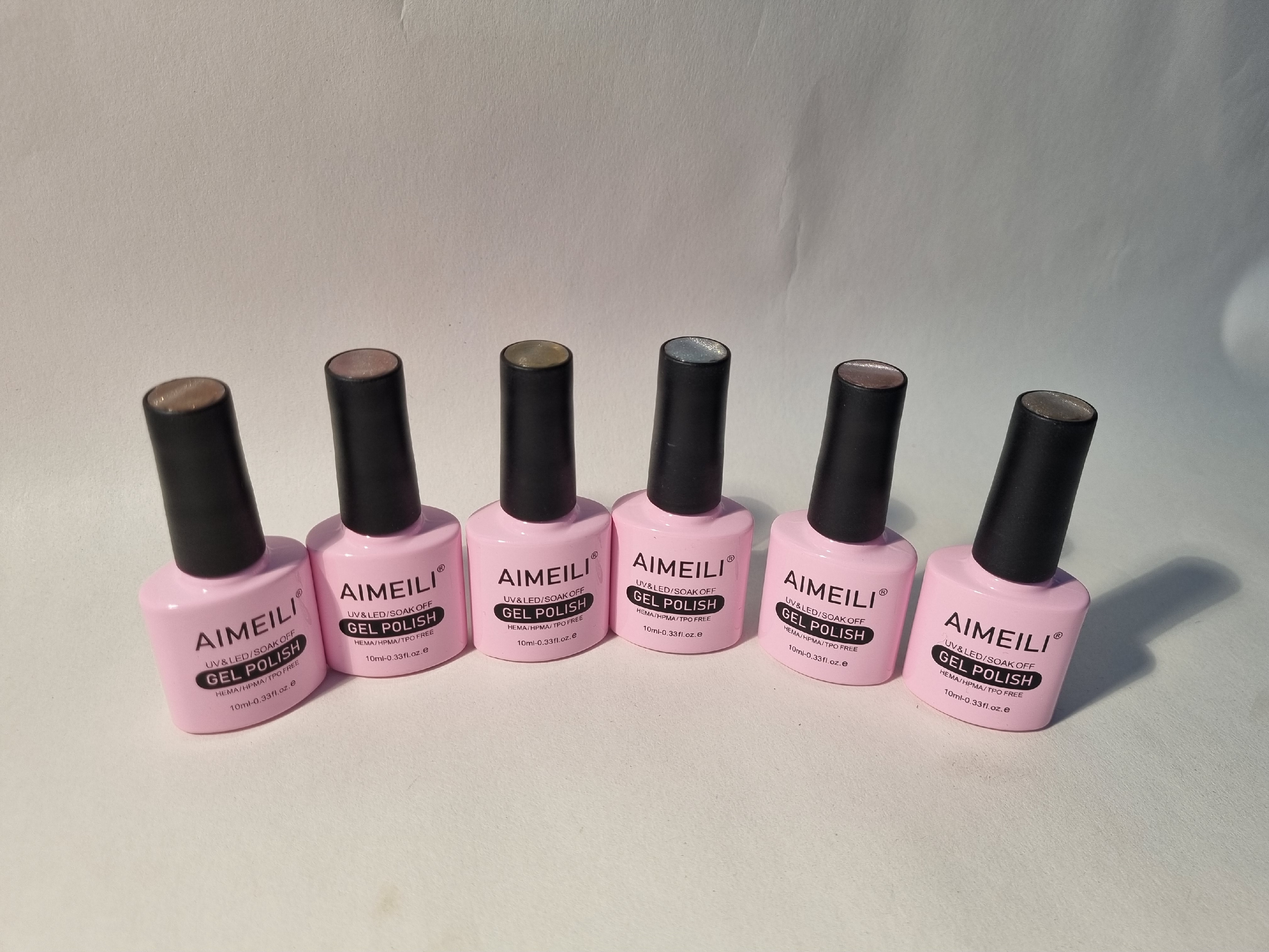AIMEILI sada 6 gélových lakov na nechty, 6x10ml