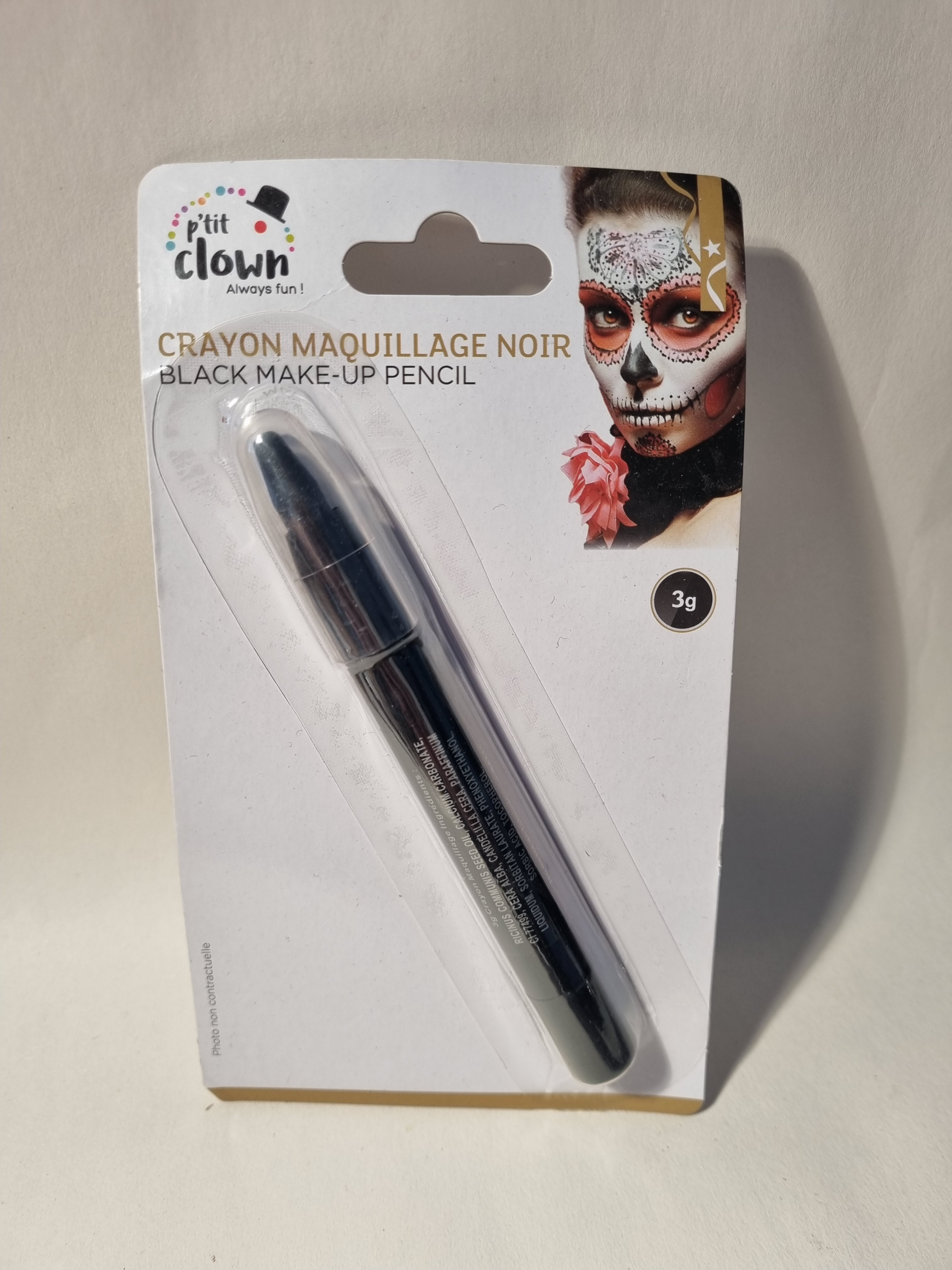 p´tit clown P'TIT CLOWN ceruzka na líčenie čierna, 3g