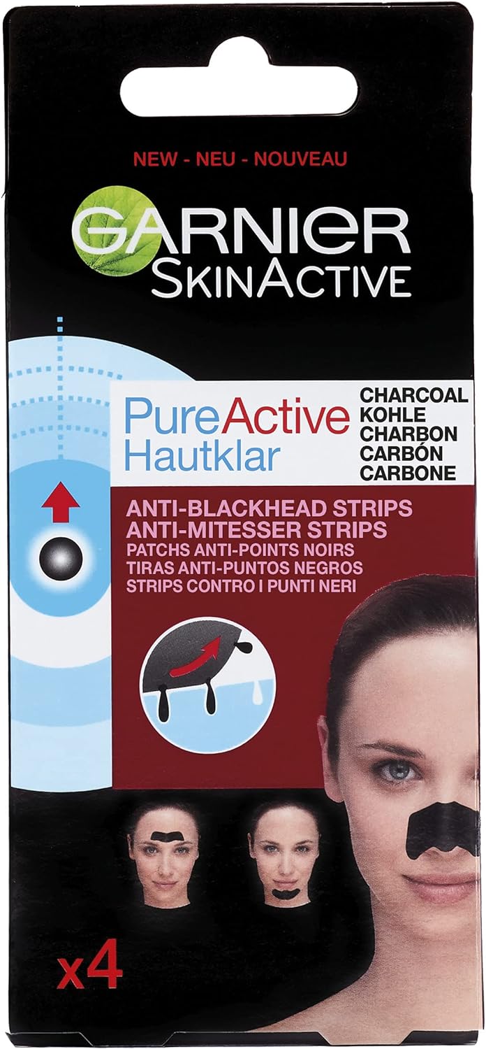 GARNIER PureActive Charcoal Nosné prúžky x4