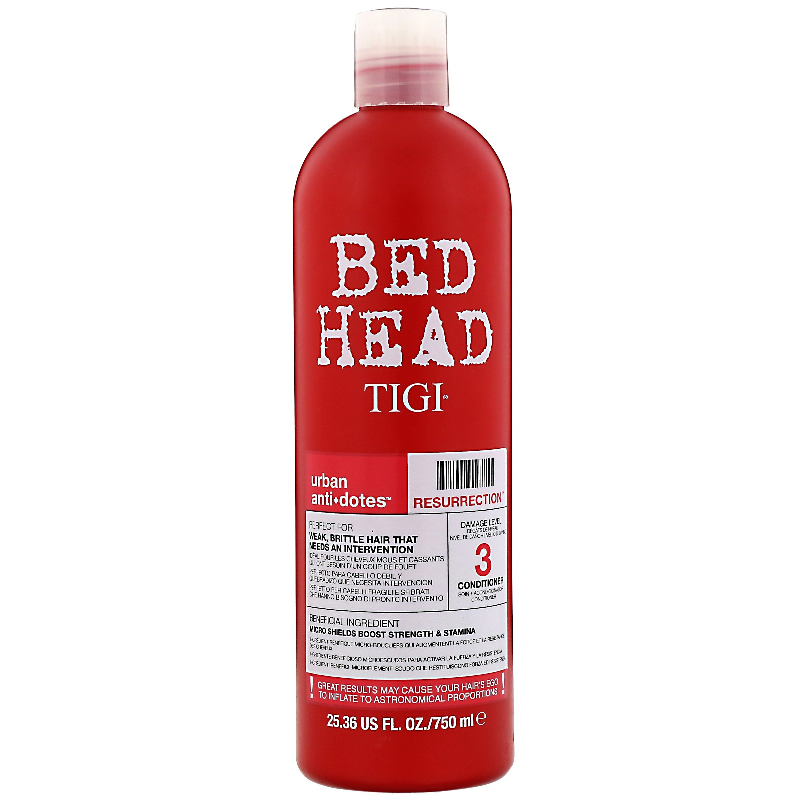TIGI Bed Head Urban Antidoses Resurrection rekonštrukčný kondicionér pre veľmi poškodené vlasy 750ml
