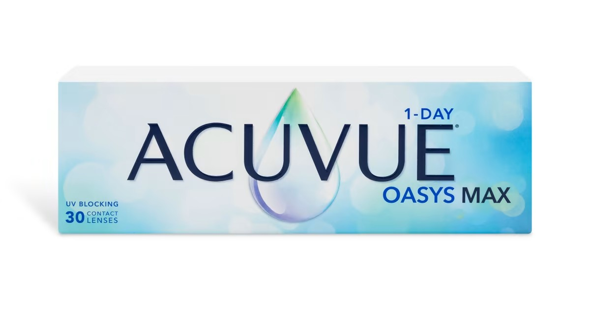 Acuvue Oasys Max 1-Day (15 šošoviek), -7.00 NEKOMPLETNÉ BALENIE