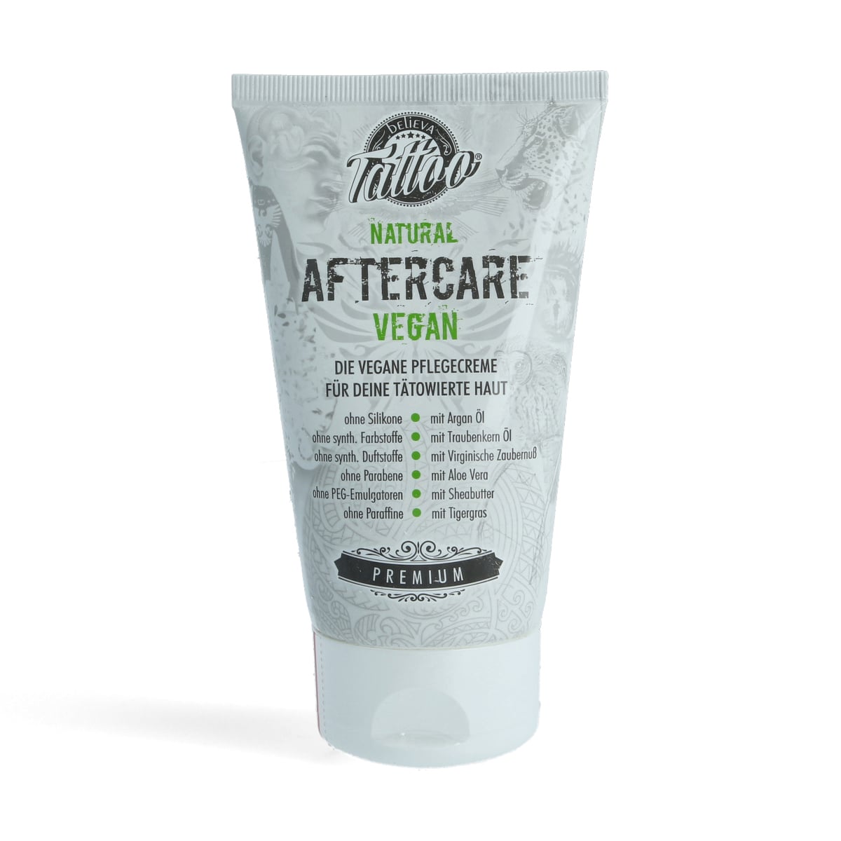 Believa Tattoo - vegánsky tetovací krém – denná starostlivosť o potetovanú pokožku – 150 ml