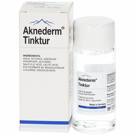 Aknederm tinktúra - šetrné čistenie pokožky hlboko do pórov a dezinfekcia 50ml
