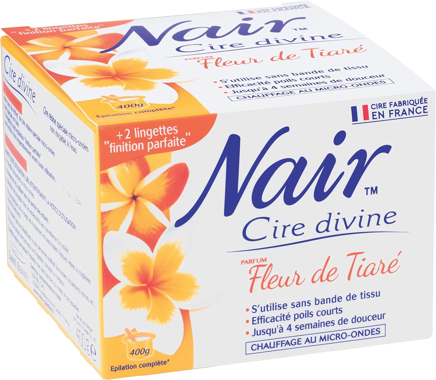 Nair Divine Wax Tiare Flower Účinný pre krátke vlasy 400 g