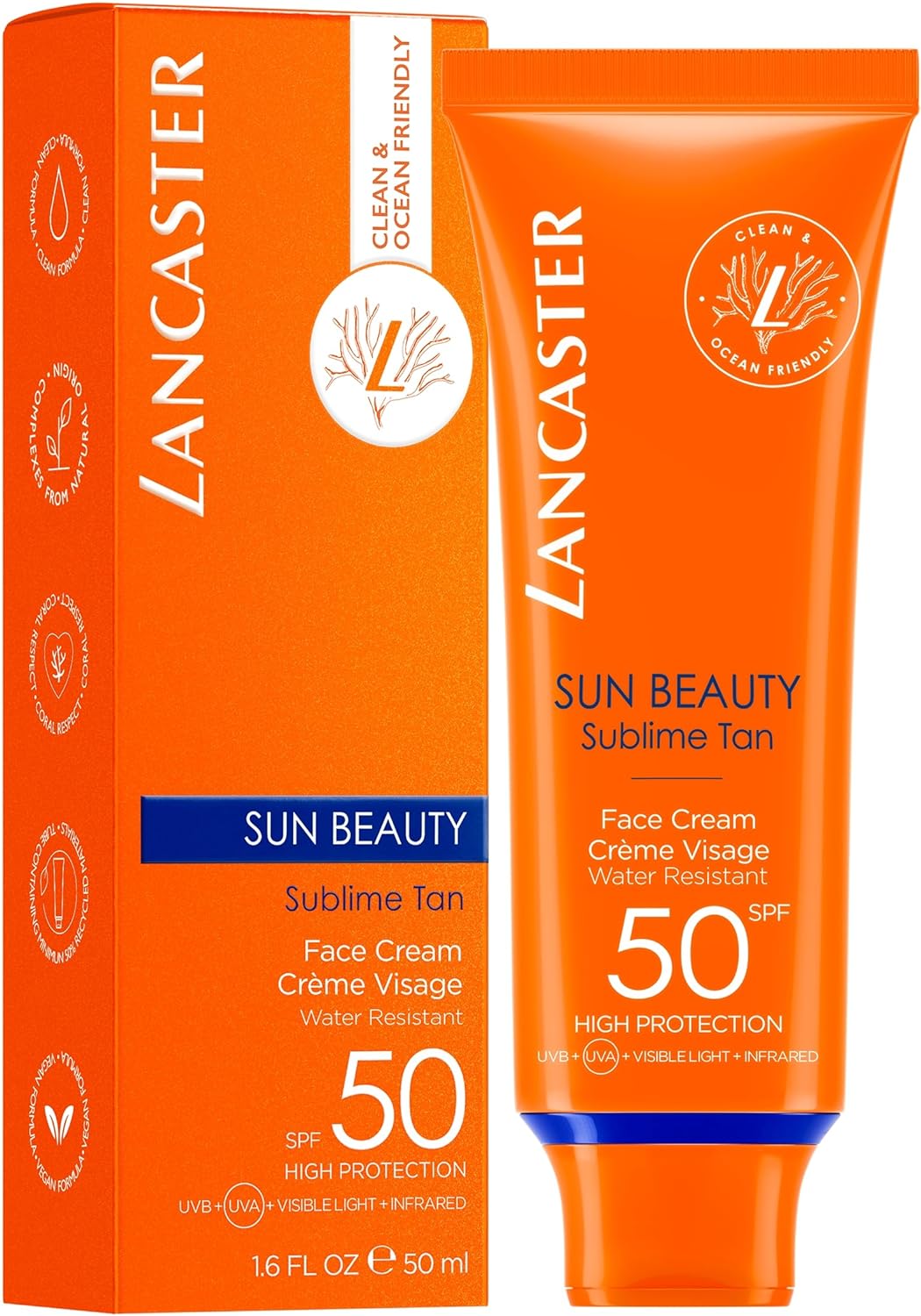 LANCASTER Sun Beauty Face Cream,na tvár SPF 50, 50 ml