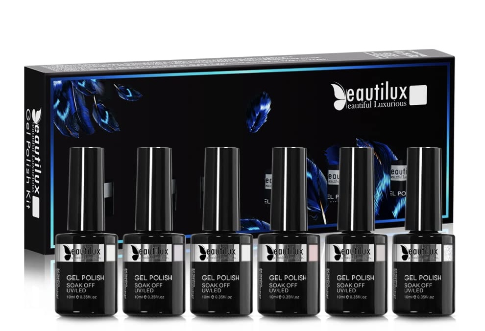 Eautilux Beautilux Luxurious sada LX UV Gél lak na nechty 6 kusovx10ml