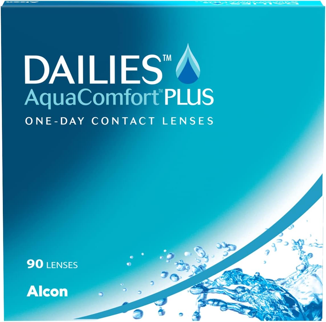DAILIES Aquacomfort PLUS - 90 -PACK šošoviek +1,25 jednodňové