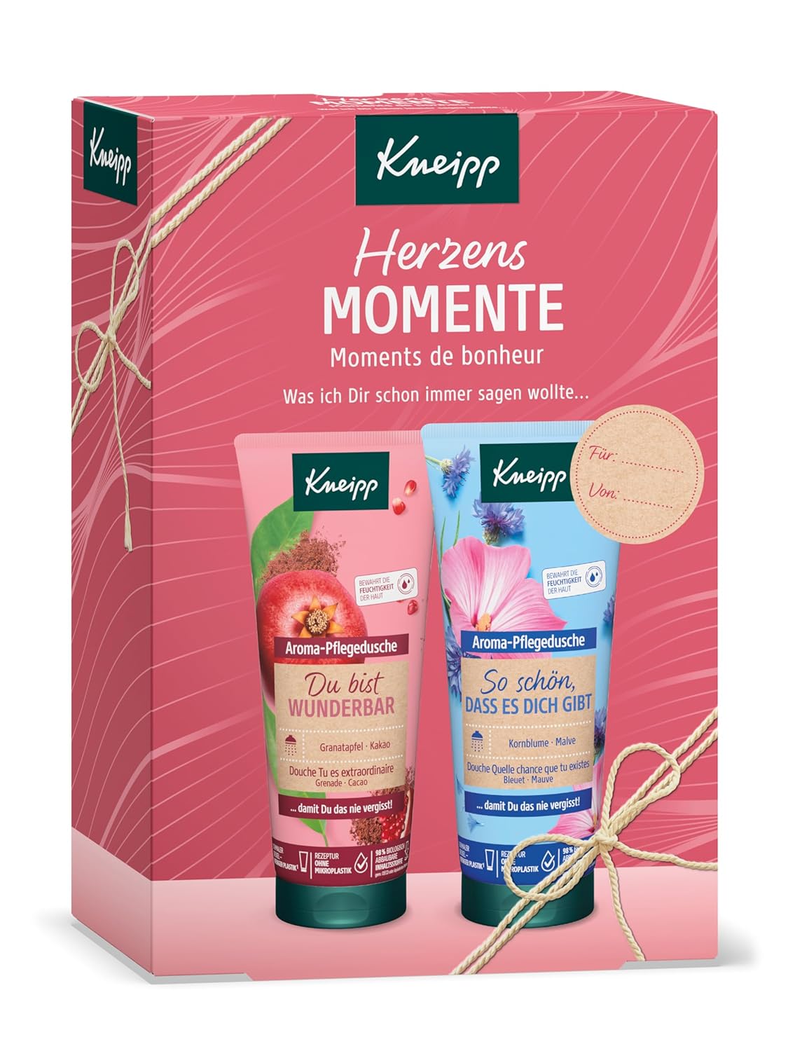 Darčeková súprava Kneipp Heart Moments 2 x 200 ml