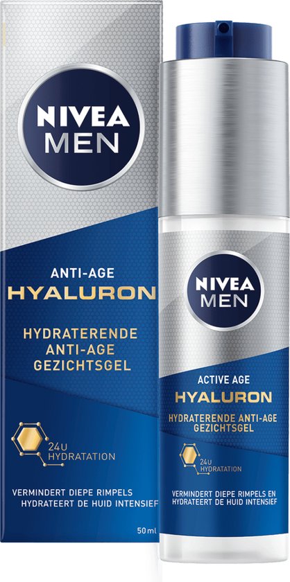NIVEA MEN Hyaluron Hydraterende Gél proti starnutiu – 50 ml