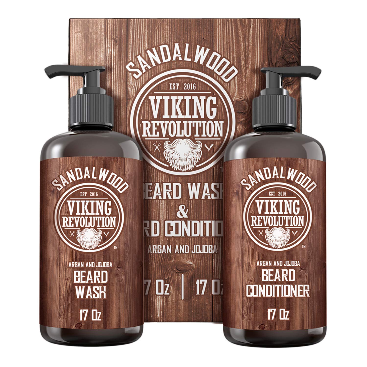 Viking Revolution sada umývanie brady a kondicionér na fúzy 500ml+500ml