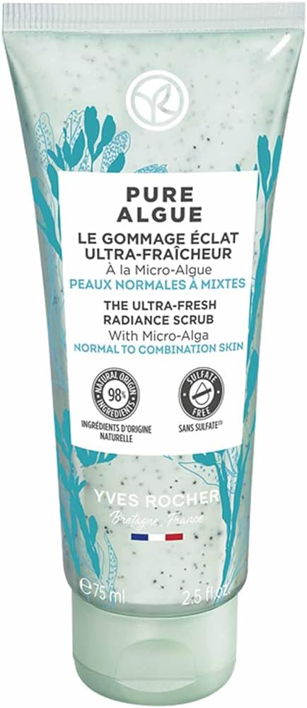 Yves Rocher Pure Algue peeling pre normálnu až zmiešanú pleť 75ml
