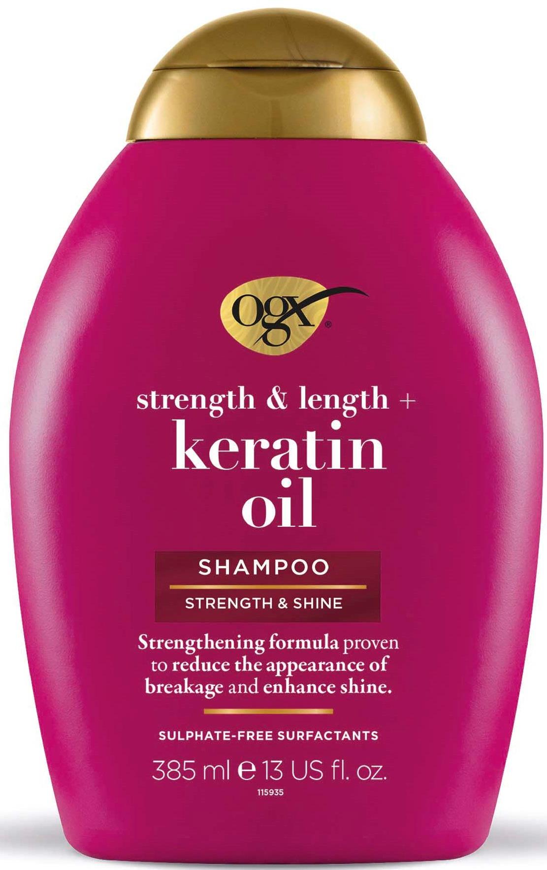 OGX OGX- posilňujúci šampón s keratínom a argánovým olejom 385ml
